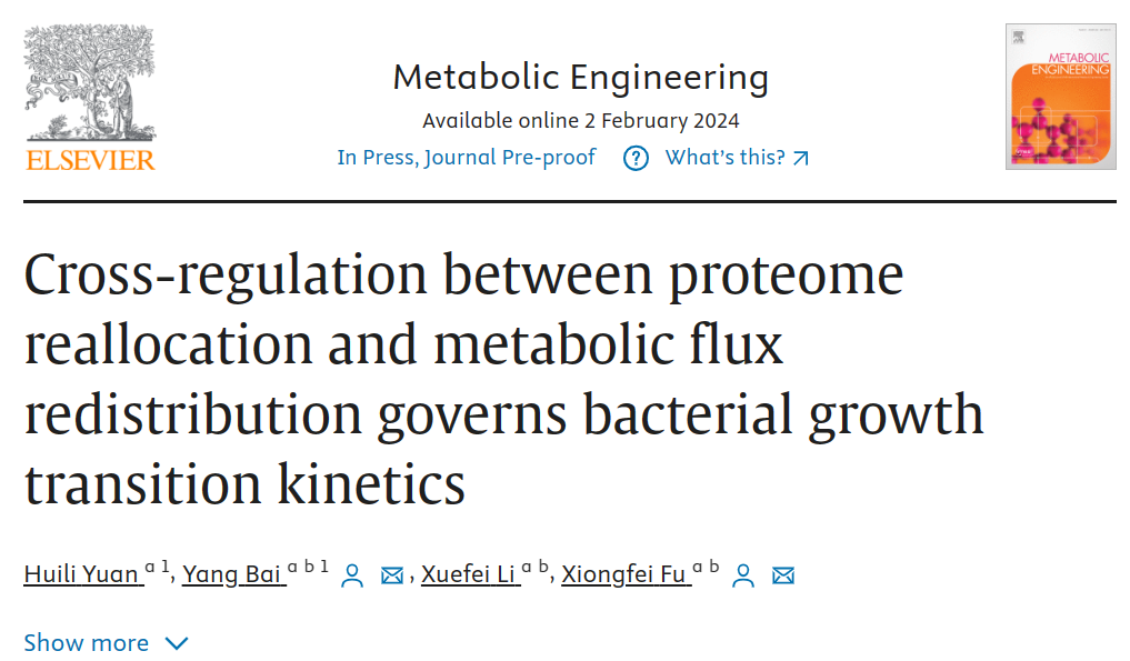 Metabolic Engineering | 傅雄飞课题组开发基于蛋白质分配约束的动态流平衡分析新方法-dCAFBA